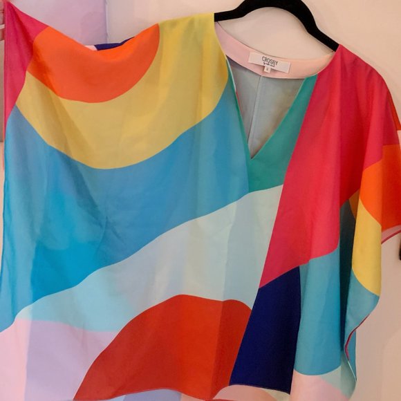 Maggie Top, Custom Color-Block Print - Picture 5 of 6